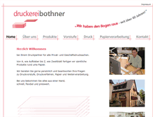 Tablet Screenshot of druckerei-bothner.de